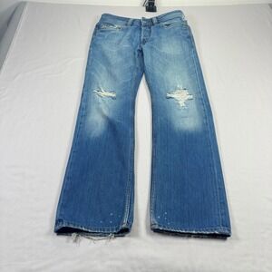 Diesel Men's Straight Jeans - Faded Blue